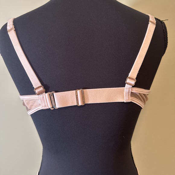 Honey Birdette‎ Crystal Champagne Bra Satin Rhinestone NWOT Size 36D - Picture 6 of 7